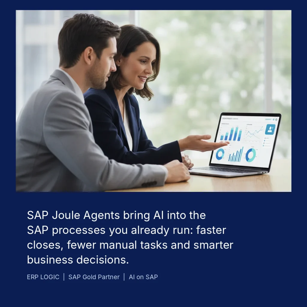 SAP Joule Agents - finance team working with AI on SAP